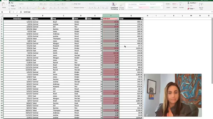 Video 4:  Conditional Formatting in Excel