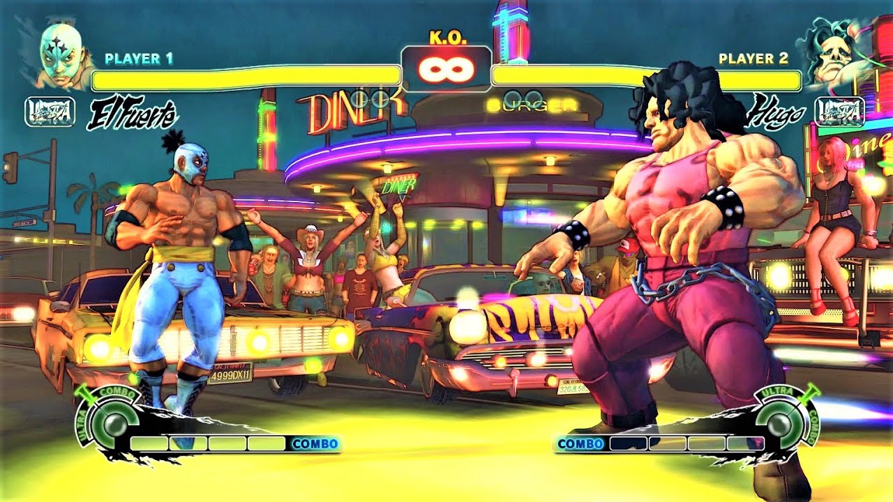 My Amigo in a Hellcat...El Fuerte vs Hugo (Hardest AI) - Ultra Street Fighter IV