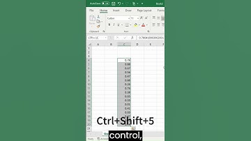 How to convert decimals to percentages in #microsoftexcel in seconds