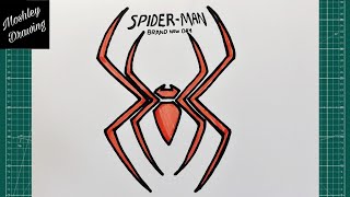 How to Draw Spiderman Brand New Day Logo Step by Step