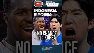 No CHANCE For KOREA, Indonesia Nilampaso ang S.Korea! #shorts #viral #volleyball #avc #subscribe
