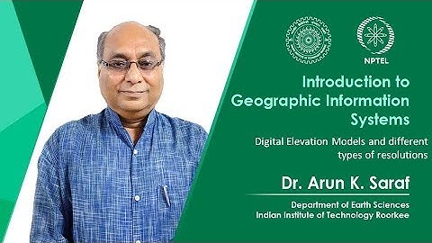 Digital Elevation Models and different types of resolutions