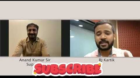 Live Interview Anand Kumar Sir Ji (Maths Guru)||RJ Kartik 🥰 Live ||Ft.The Shivam Code ♥️