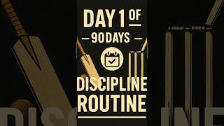 Day 1 /90 DAYS DAILY DISCIPLINE ROUTINE  #90dayschallenge #winterarc #cricket #cricketchallenge