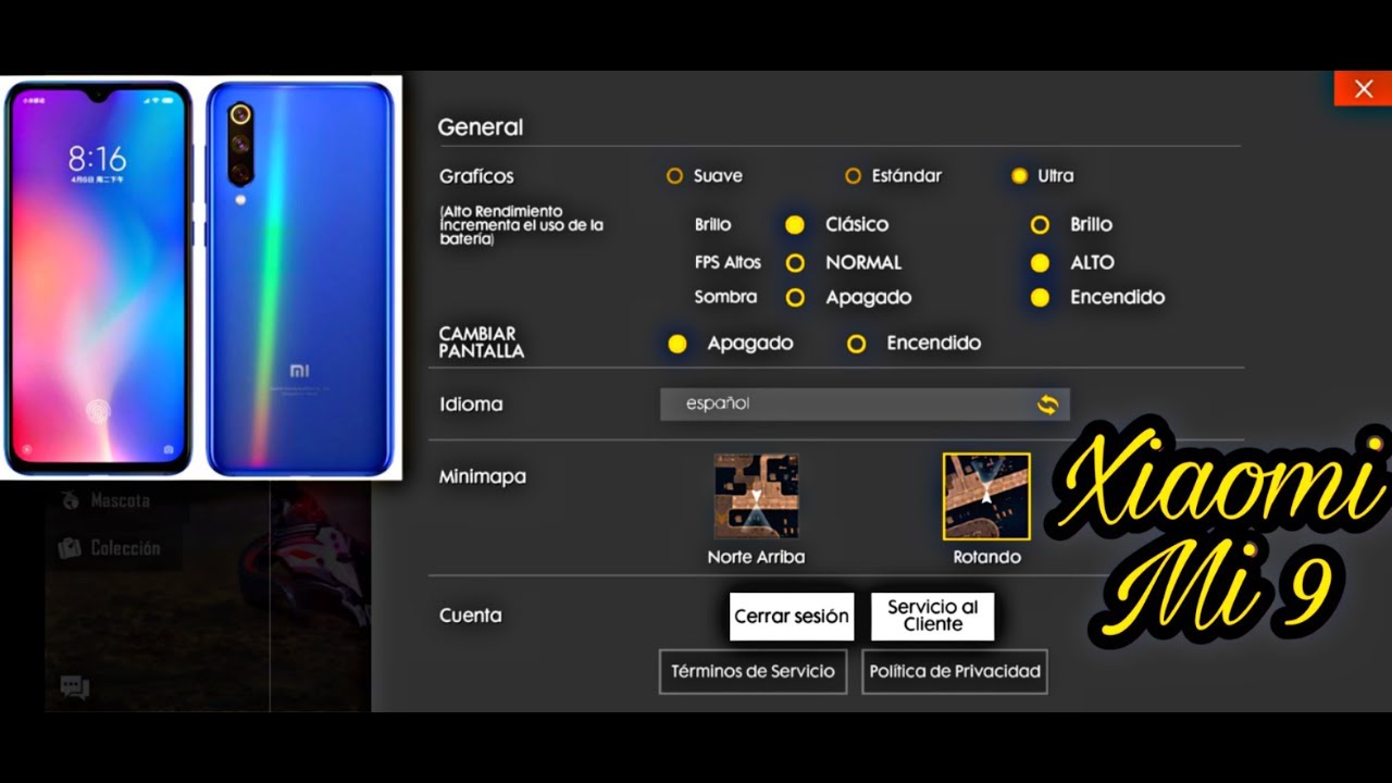 Xiaomi Mi 9 Probando Free Fire Configuracion En Ultra