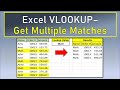 Excel VLookup to Return Multiple Matches