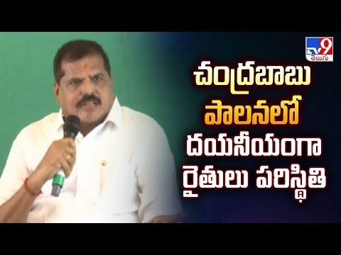 చంద్రబాబు పాలనలో రైతుల పరిస్థితి దయనీయంగా మారింది : Botsa Satyanarayana Comments - TV9 - TV9