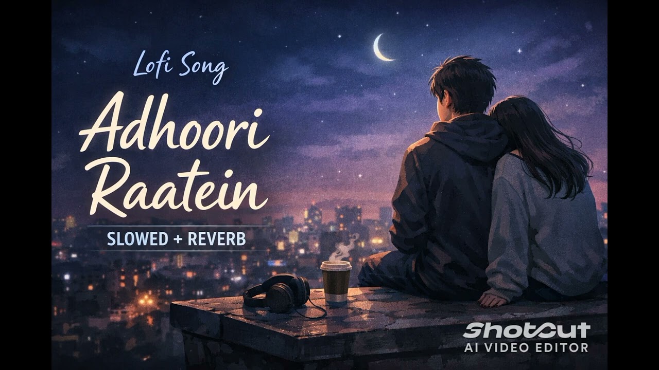 Adhori raat!!lofi song slowed verb!!!!!!!!!#