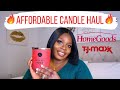 AFFORDABLE CANDLE HAUL | HOME GOODS, TJ MAXX, MARSHALLS | DW HOME CANDLES