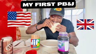 British Guy Tries Peanut Butter & Jelly for the FIRST TIME
