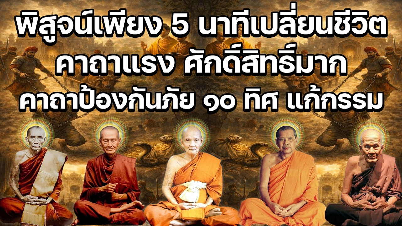 คาถาแรง ศักดิ์สิทธิ์มาก แค่เปิดฟัง พลิกชีวิต เรียกเงินเข้ากระเป๋าภายใน คาถาป้องกันภัย ๑๐ ทิศ แก้กรรม