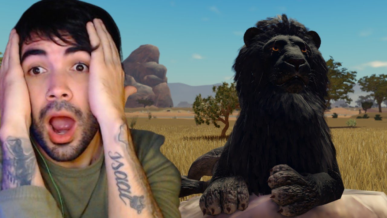 Jovem LEÃO! e o Rastro das Carcaças! De Filhote até Adulto! Savannah Life ROBLOX