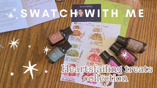 Swatching the new series of Inks HANDMADE by @heartsfailing 