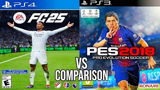 EA FC 25 PS4 대 PES 2018 PS3 screenshot 3