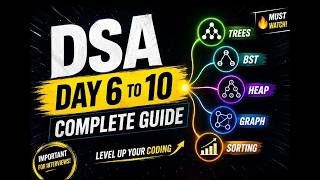 👉 Master DSA Day 6–10 in One Video 😳🔥 #tech #video