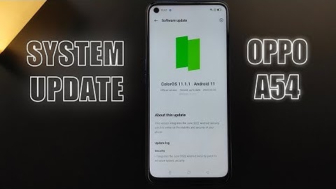 Oppo A54 System Update | Colors 11.1 | You Need to Update  |