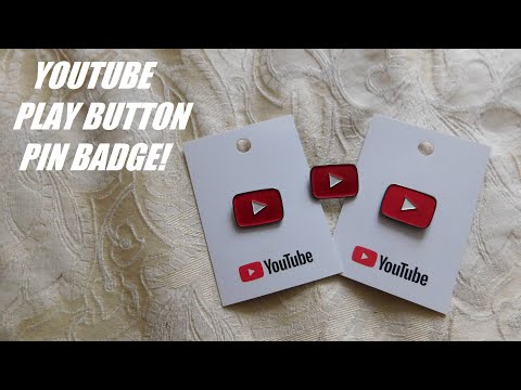 YouTube Play Button Pin Badge! #PLAYBUTTON - YouTube