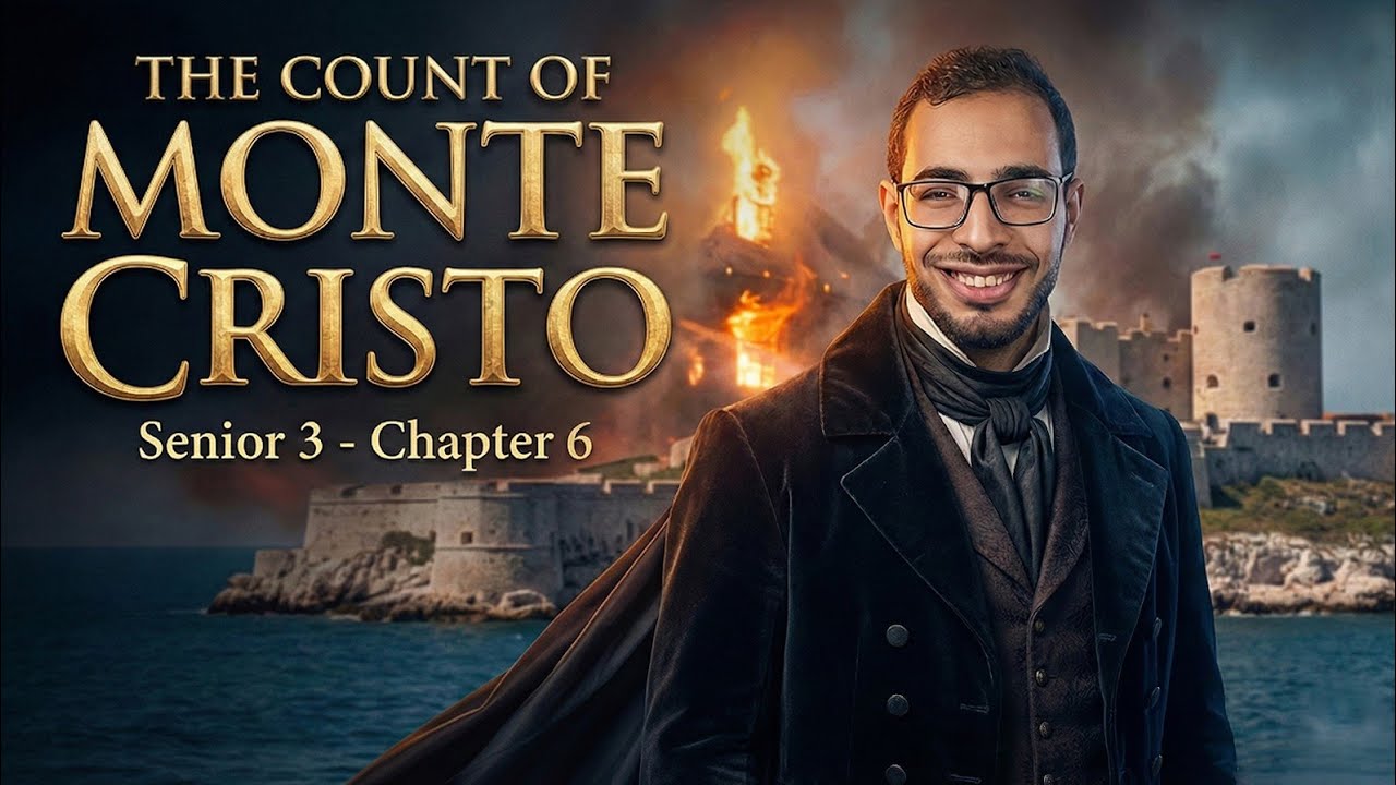 شرح||The Count Of Monte Cristo|| Chapter 6|| هدية اخوك وحبيبك مستر محمد صلاح لطلاب تالتة ثانوي ❤️