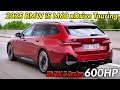 2025 BMW i5 M60 xDrive Touring (Fire Red metallic) - 600HP Exhaust Sound, Exterior and Interior