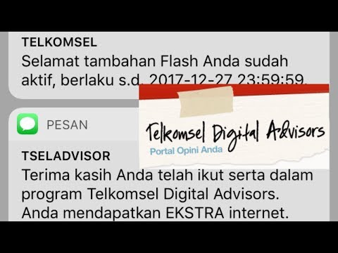 Trik Internet & Kuota Gratis 2017/2018 - Telkomsel Digital Advisior (Gratis Kuota hingga 2GB/bulan)