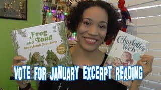 Vote for January Book Excerpt Reading (vote by January 4th)