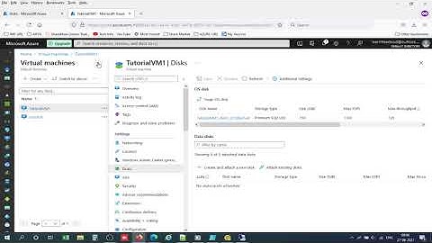 Attach an existing disk to a Windows VM by using the Azure portal