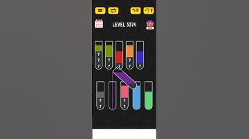 Water sort puzzle - Level 3374 #puzzle #games #level #watersortpuzzle #gaming #gameplay #solution