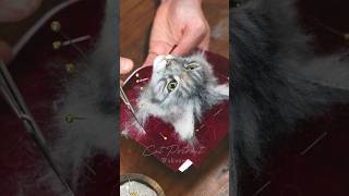 Needle Felt Cat わくねこつきちゃん③ #needlefelting #猫