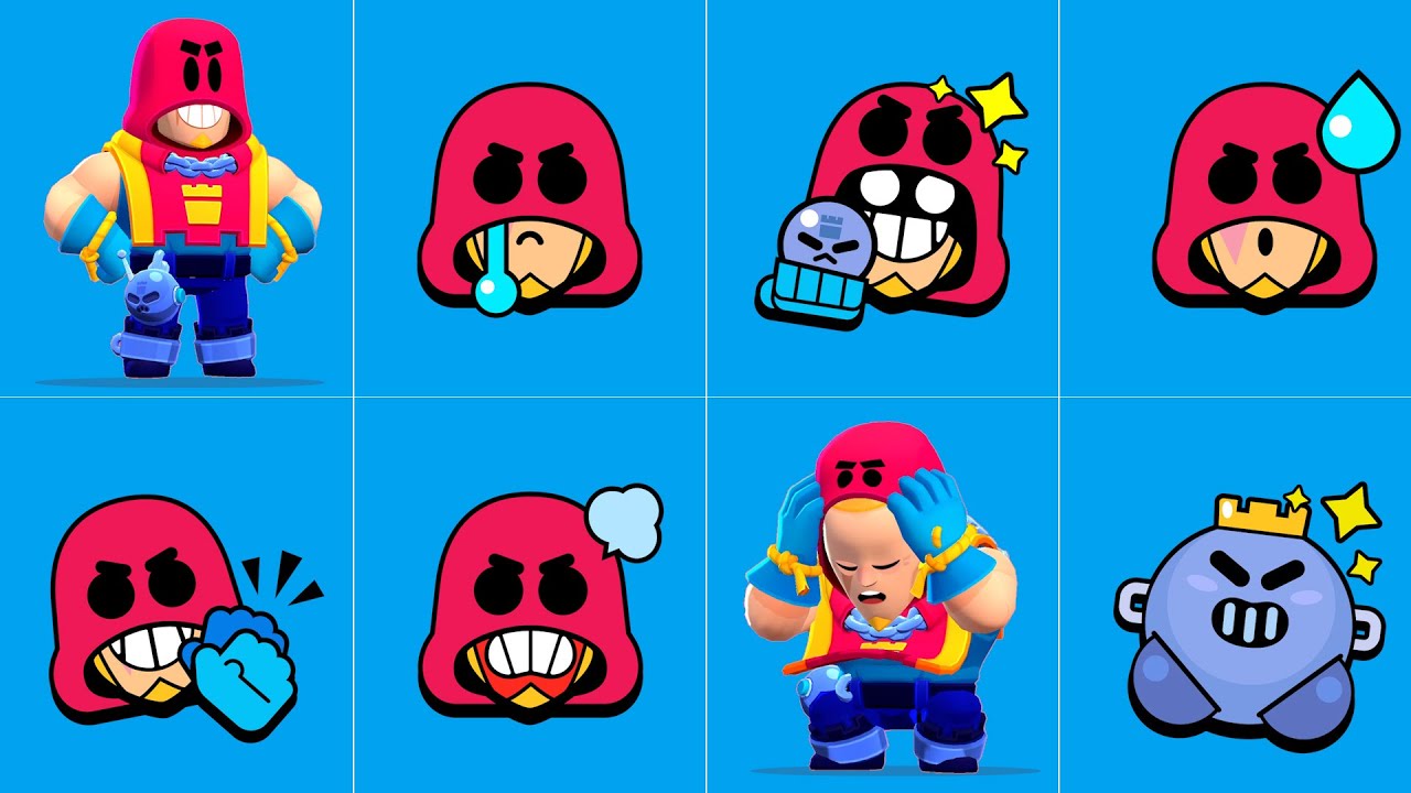 Brawl Stars Grom Brawler Animations Animated Pins And Grom Brawler