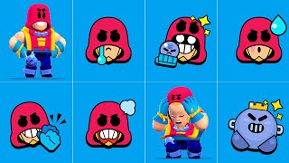 Brawl Stars GROM Brawler Animations, Animated Pins and Grom Brawler Voice lines