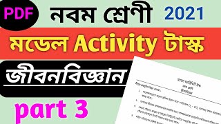 Model Activity Task Class 9 Life Science Part 3 | class 9 life science model activity task part 3