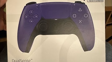 Quick unboxing: new ps5 controller “ galactic purple “ ￼ ( old controller had stick drift smh ) 