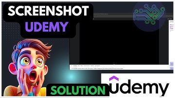How to take SCREENSHOTS on UDEMY. Error when taking a screenshot BLACK SCREEN