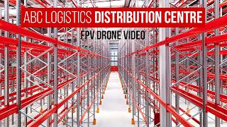 ABC Logistics Warehouse | FPV Drone Tour | Pallet Racking and Drive In System