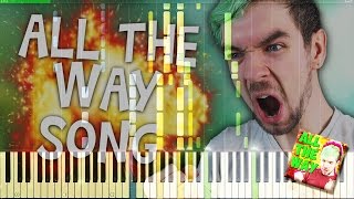 🎹 Synthesia | Schmoyoho - "All The Way" ft. jacksepticeye (Piano Cover by Avemflamma) [HD] chords