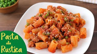 PASTA ALLA RUSTICA con Salsiccia e Piselli - Ricetta Facile Fatto in casa da Benedetta