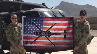 Black Hawk Dust Landing - Massive UH60 Brown Out - Afghanistan 2017