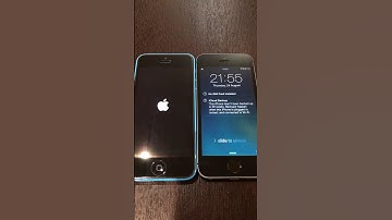 iPhone 5s on iOS 7 vs iPhone 5c on iOS 8 boot up test #shorts #ios7 #ios8 #iphone5s #iphone5c
