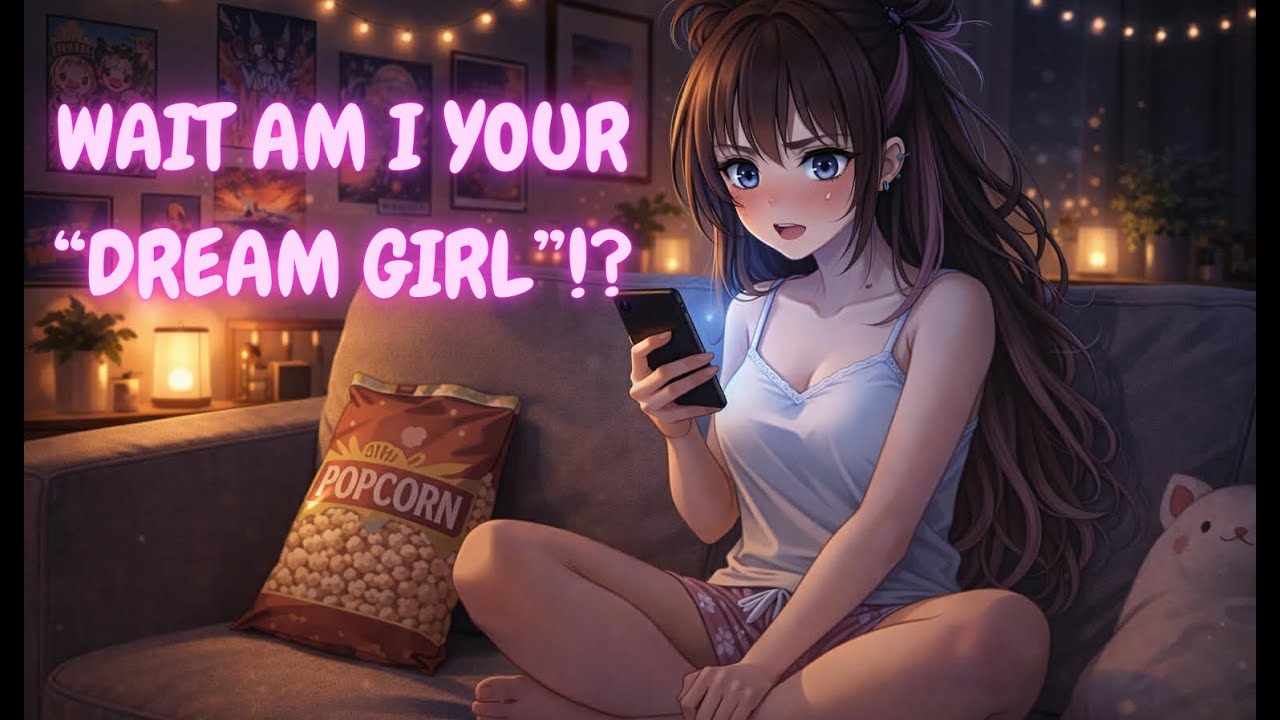 Tsundere Roommate Finds Her Number In Your Phone Under "Dream Girl" Get's Flustered ASMR F4M