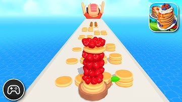 Pancake Run - Gameplay Walkthrough Part 88 - Puzzle Game Levels 524-527 (iOS, Android)