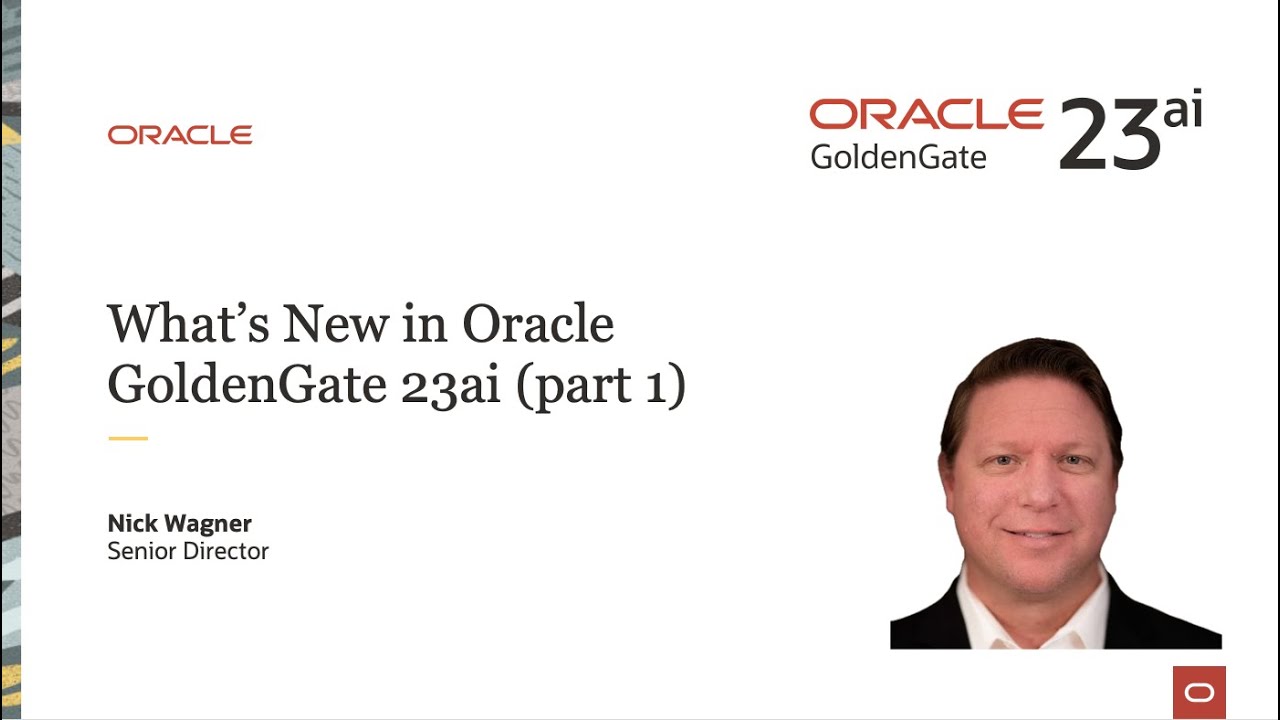 (2) What’s New in Oracle GoldenGate 23ai (part 1) - YouTube