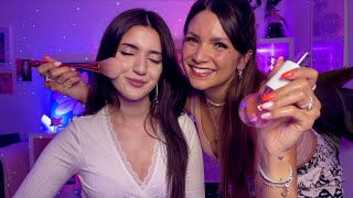 Asmr Real Person Pampering - Trying To Give My Friend Tingles - German Deutsch