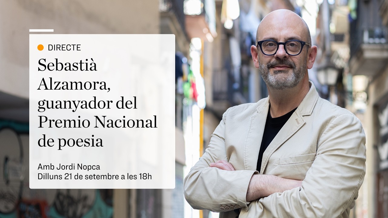 Entrevista a Sebastià Alzamora, Premi Nacional de Poesia: literatura, memòria i actualitat