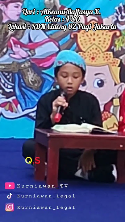 viral anak kelas 4 SD membaca Q.S Al Hujurat ayat 13 saat acara di sekolah dalam rangka Project P5.