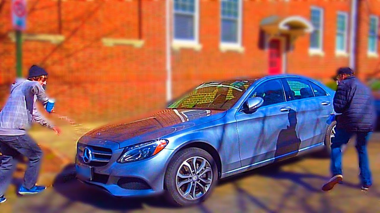 Spray Painting Cars Prank YouTube