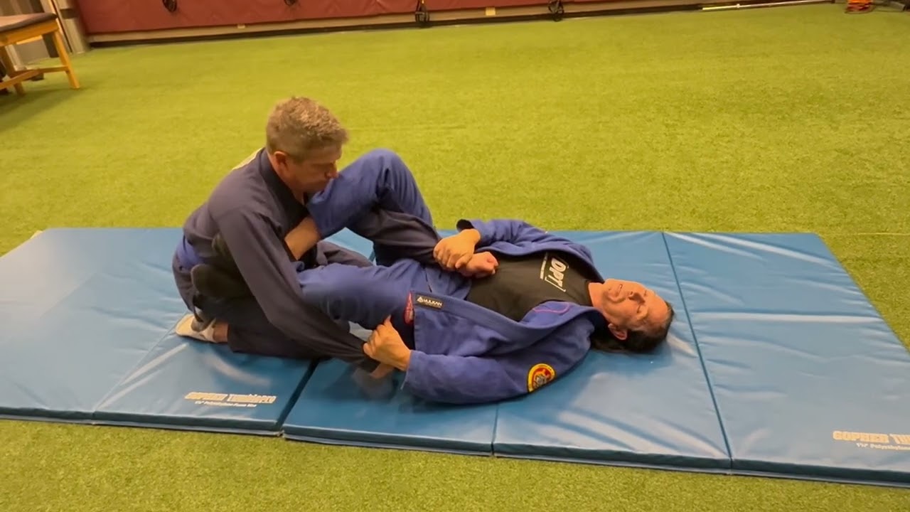 Jiu-Jitsu - Opponent in Guard with Straight Arm Bar Option