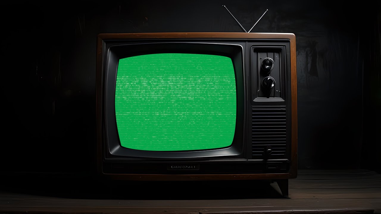 Transform Your Videos with My Dark Retro TV Green Screen Template ...