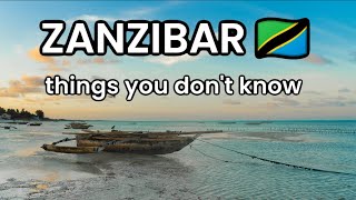 Things you DIDN'T know about ZANZIBAR Tanzania