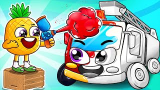 Let's Color My Cars 🌈🖌️| Baby Car Lost Color Song | Nursery Rhymes & Kids Songs by YUM YUM
