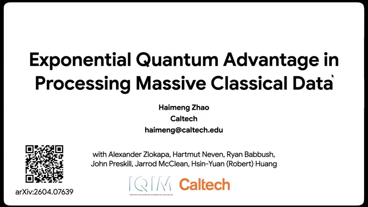 Exponential quantum advantage in processing massive classical data
